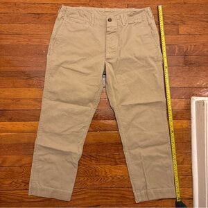 Men's Buck Mason Khaki Tan Pants size 34